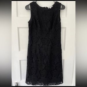 Black Lace Overlay Dress by New York & Company
